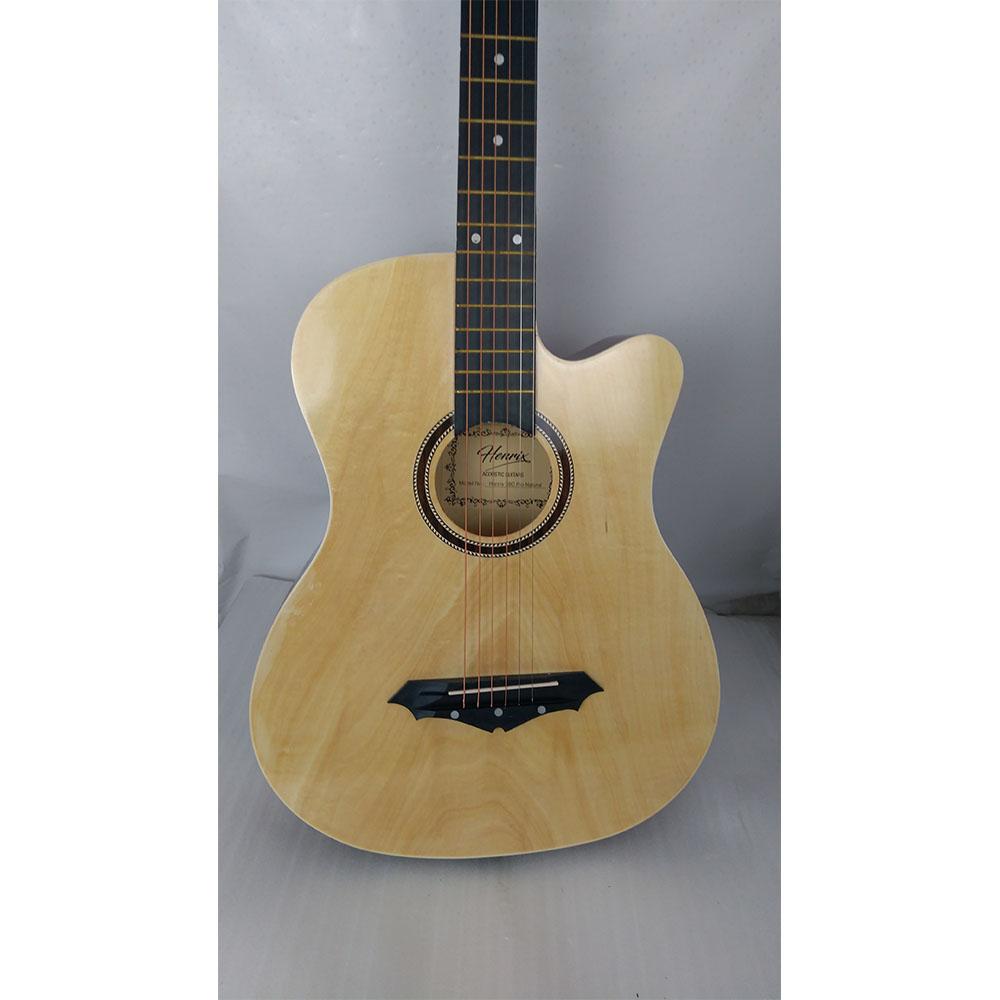 henrix acoustic guitars henrix pro 38 inch 6 string cutaway acoustic guitar - open box b stock