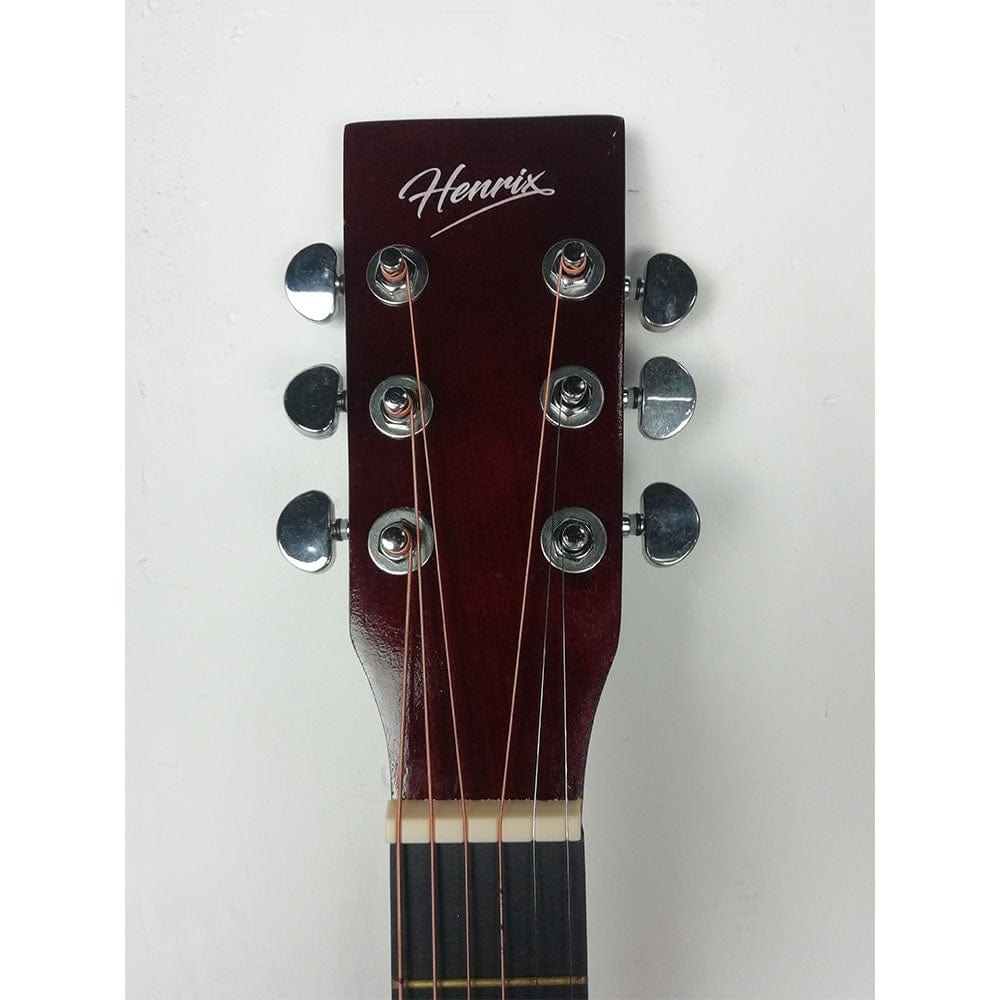 henrix acoustic guitars henrix pro 38 inch 6 string cutaway acoustic guitar - open box b stock #barcode_202101743836