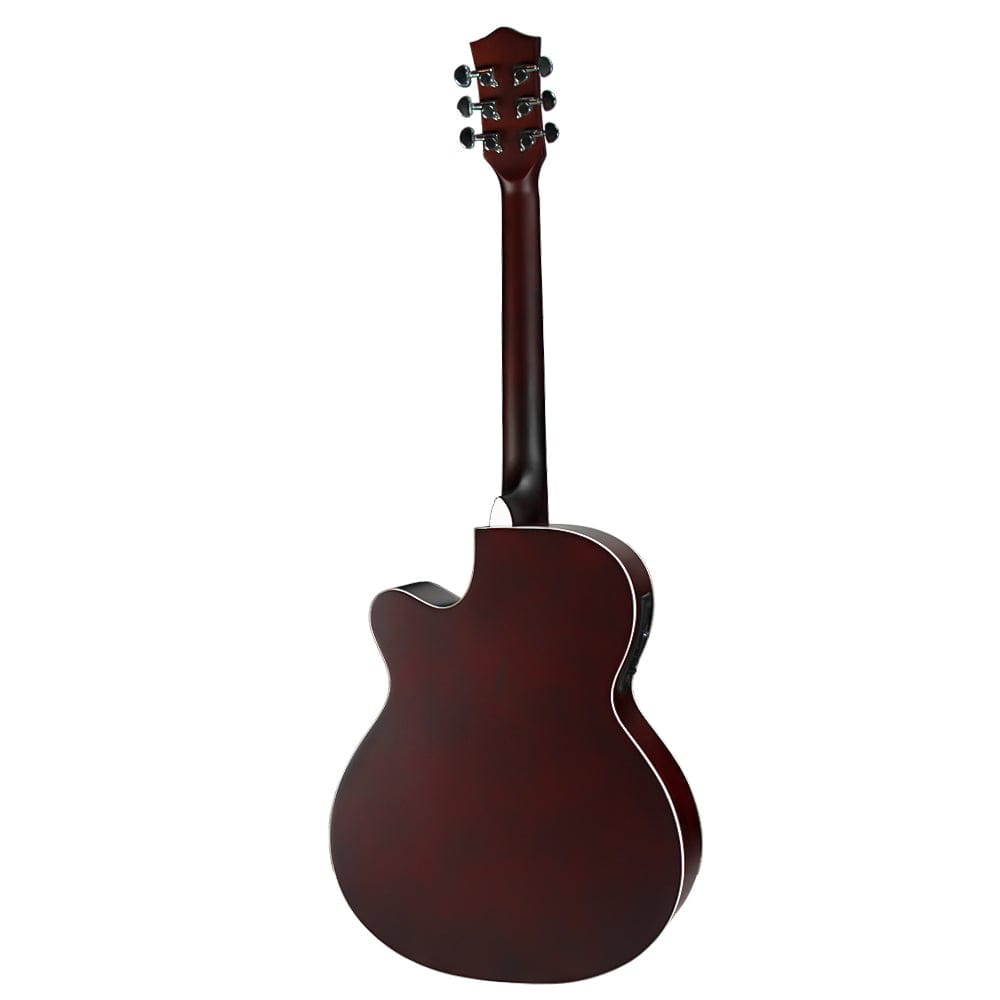 henrix acoustic guitars henrix pro 40c 40-inch cutaway acoustic guitar with dual action truss rod, gigbag, picks, string set, strap, cloth & ebook #type_electroacoustic,color_natural