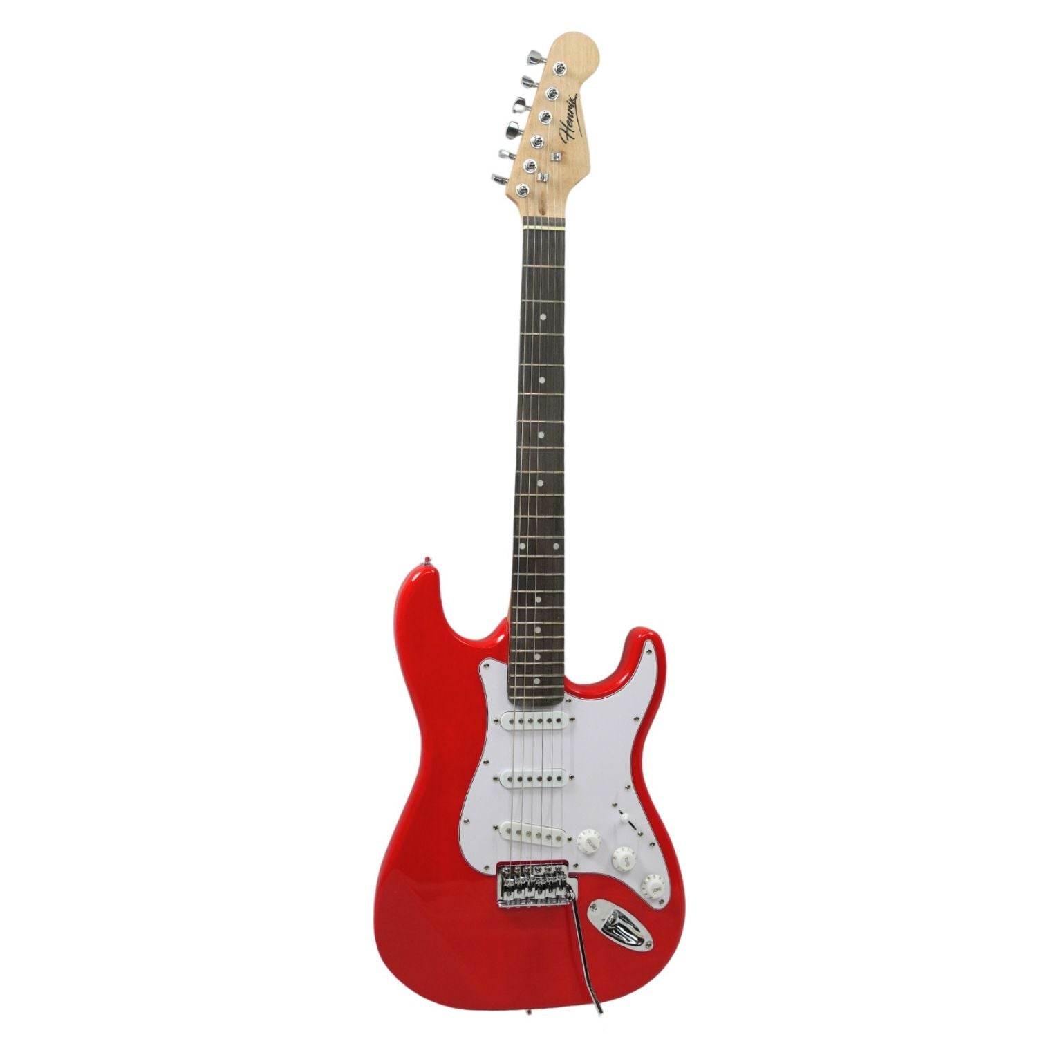 Henrix Electric Guitars Henrix ST 6 String Strat Style Electric Guitar #color_red,type_bundle