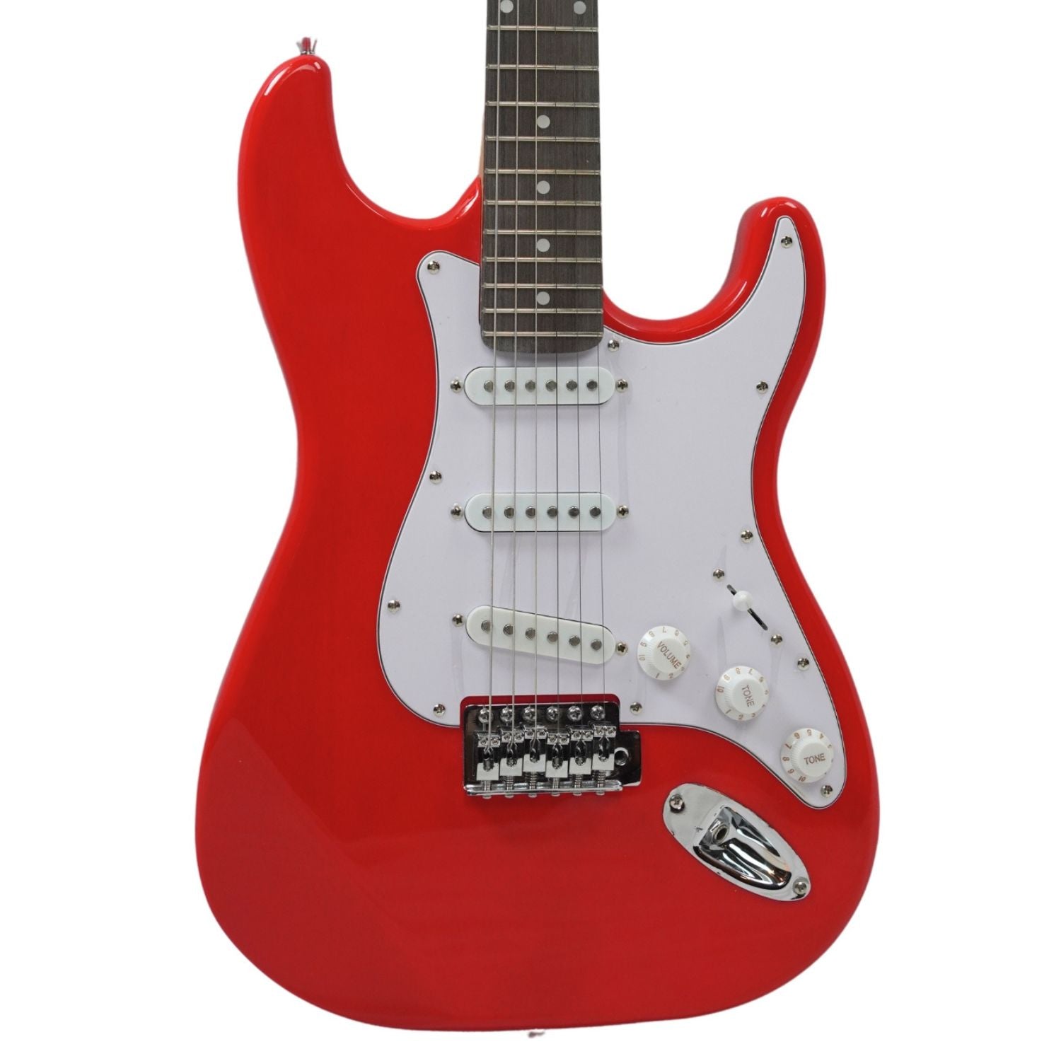 Henrix Electric Guitars Henrix ST 6 String Strat Style Electric Guitar with Amplifier, Gigbag, Tuner, Strap, Picks, Polishing Cloth, Cable & E-Book