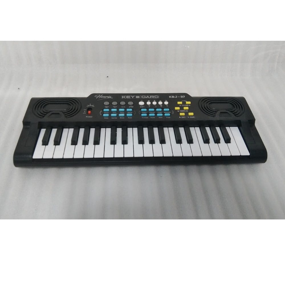 henrix portable keyboards 202301930952 henrix kbj-37 37 key junior keyboard with microphone - open box b stock