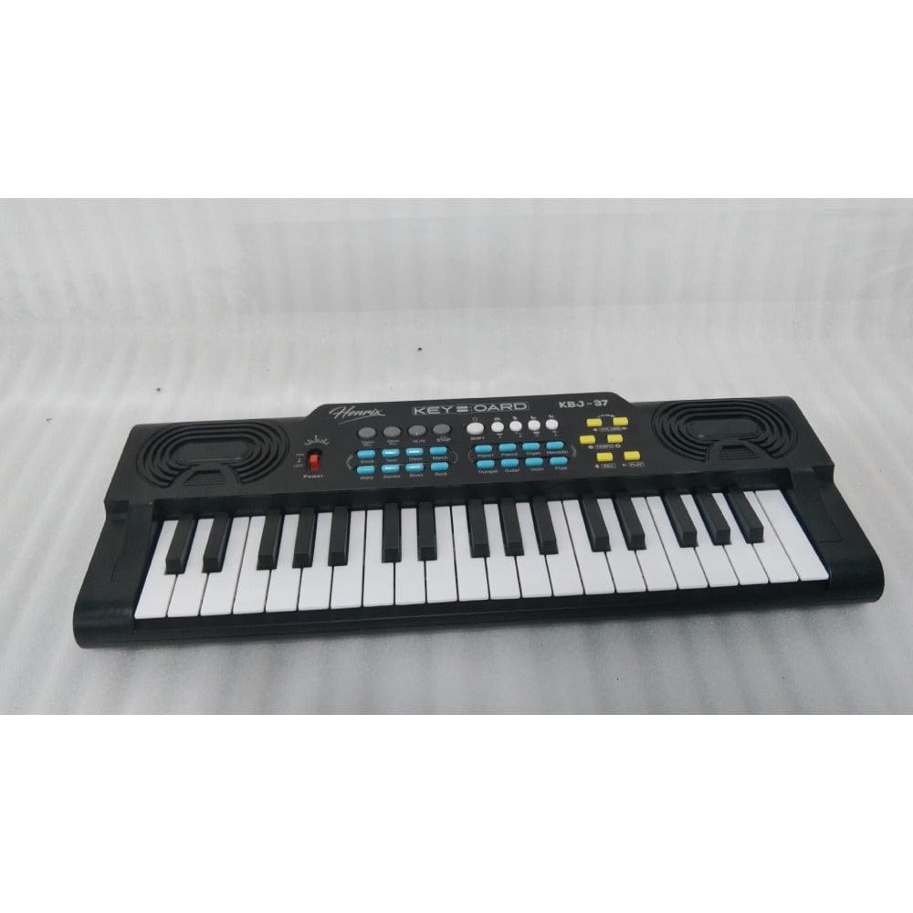 henrix portable keyboards 202301931029 henrix kbj-37 37 key junior keyboard with microphone - open box b stock