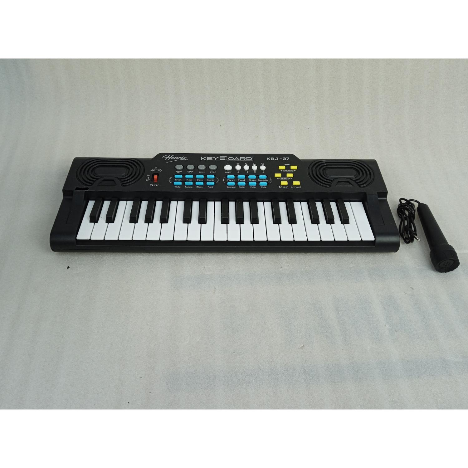 Henrix Portable Keyboards 202401080122 Henrix KBJ-37 37 Key Junior Keyboard with Microphone - Open Box B Stock