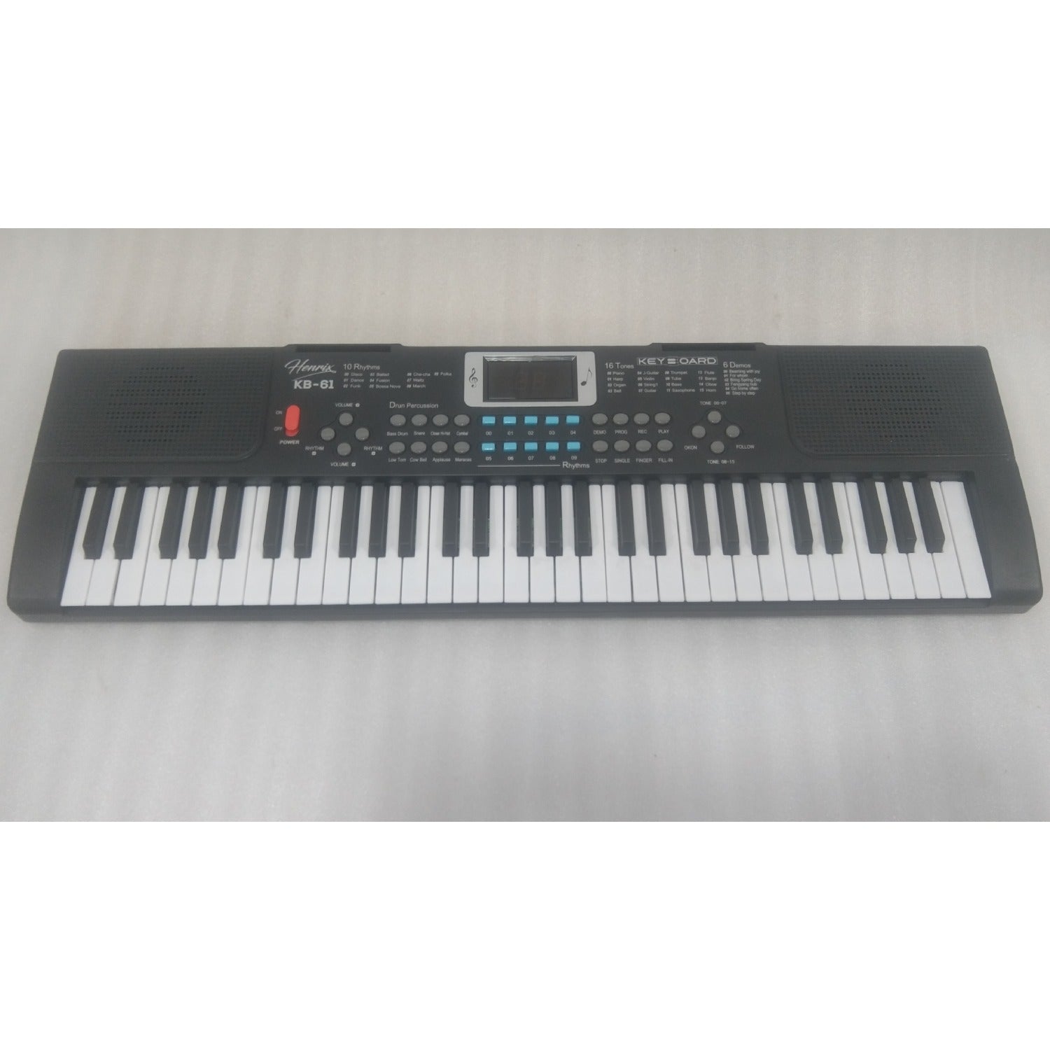 Henrix Portable Keyboards Henrix KB-61 Portable 61 Mini Key Keyboard with Microphone - Open Box B Stock