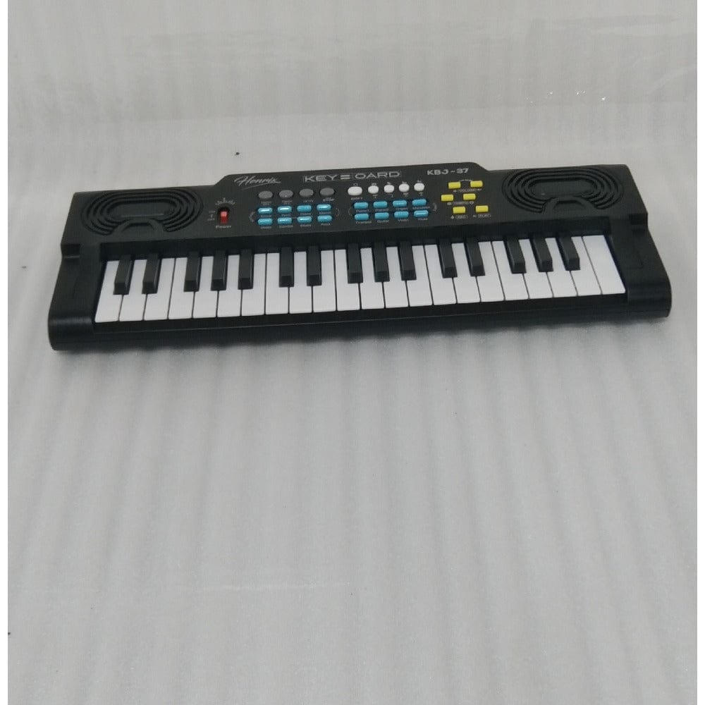 henrix portable keyboards henrix kbj-37 37 key junior keyboard with microphone - open box b stock