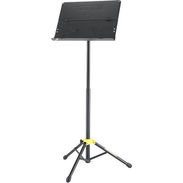 hercules music stands hercules bs405bez glide orchestra stand with foldable desk