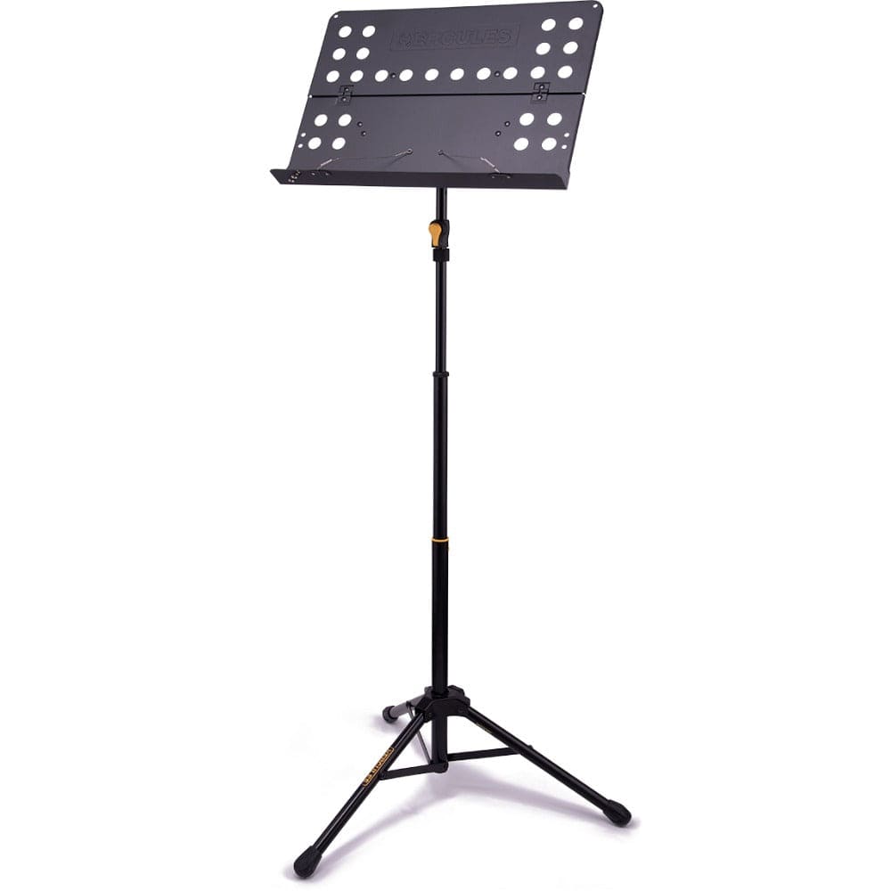 hercules music stands hercules bs418b plus orchestra music stand with foldable desk