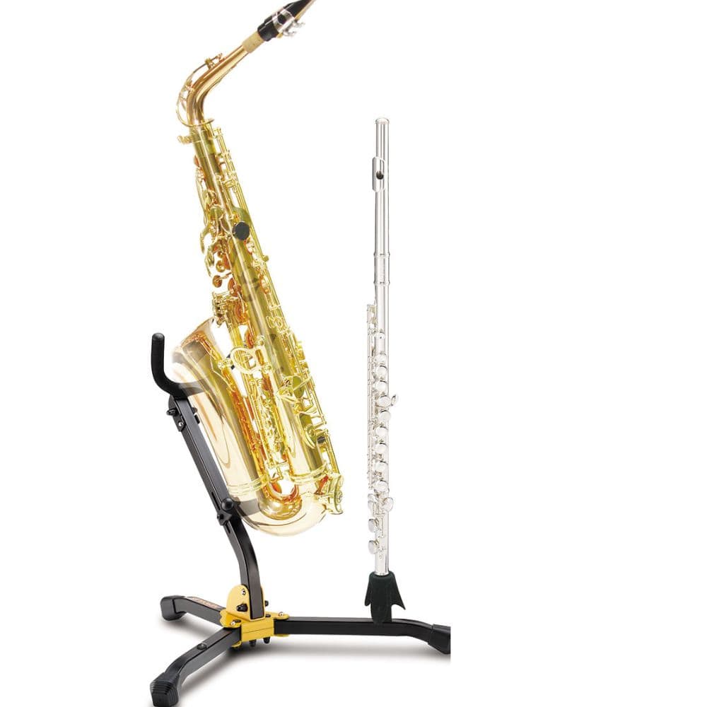 hercules music stands hercules ds532bb alto / tenor saxophone and flute / clarinet stand with bag