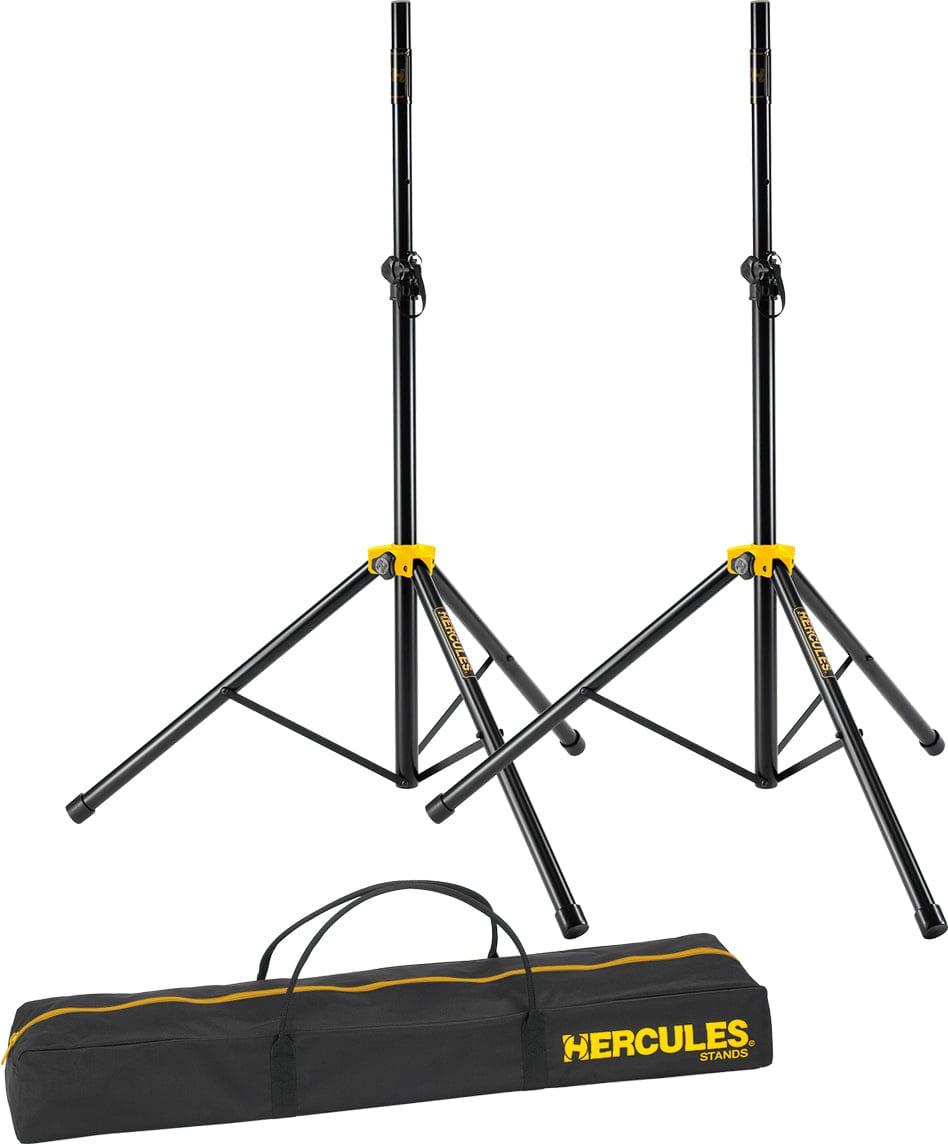 hercules speaker stands hercules ss200bb speaker stands in bag (pair)