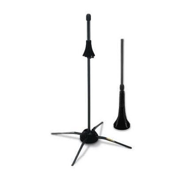 hercules wind instruments hercules stands ds420b travlite in-bell trombone stand with case