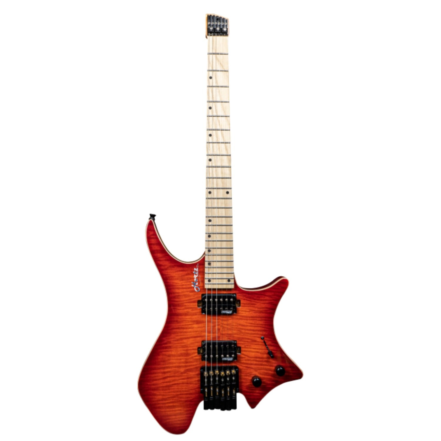 Hertz Electric Guitars Transparent Red Hertz HZ-ASTRA 6 Headless Electric Guitar #color_transparent-red