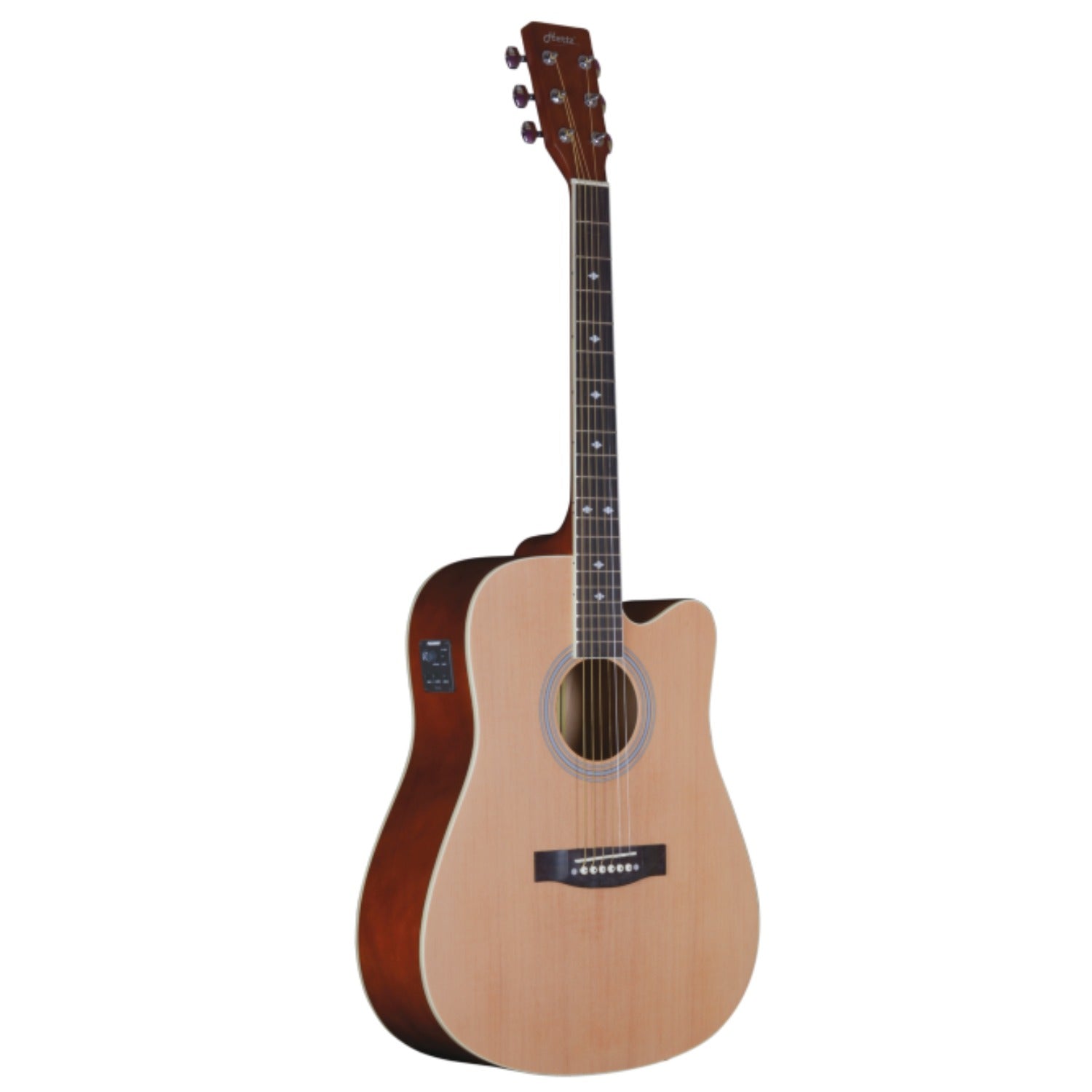 Hertz Electro Acoustic Guitars Natural Hertz HZA-5900 6 String Electro Acoustic Guitar #color_natural
