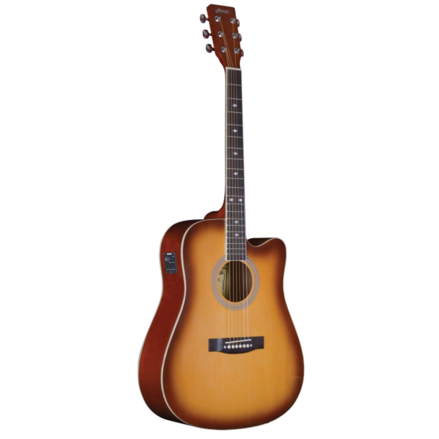 Hertz Electro Acoustic Guitars Sunburst Hertz HZA-5900 6 String Electro Acoustic Guitar #color_sunburst