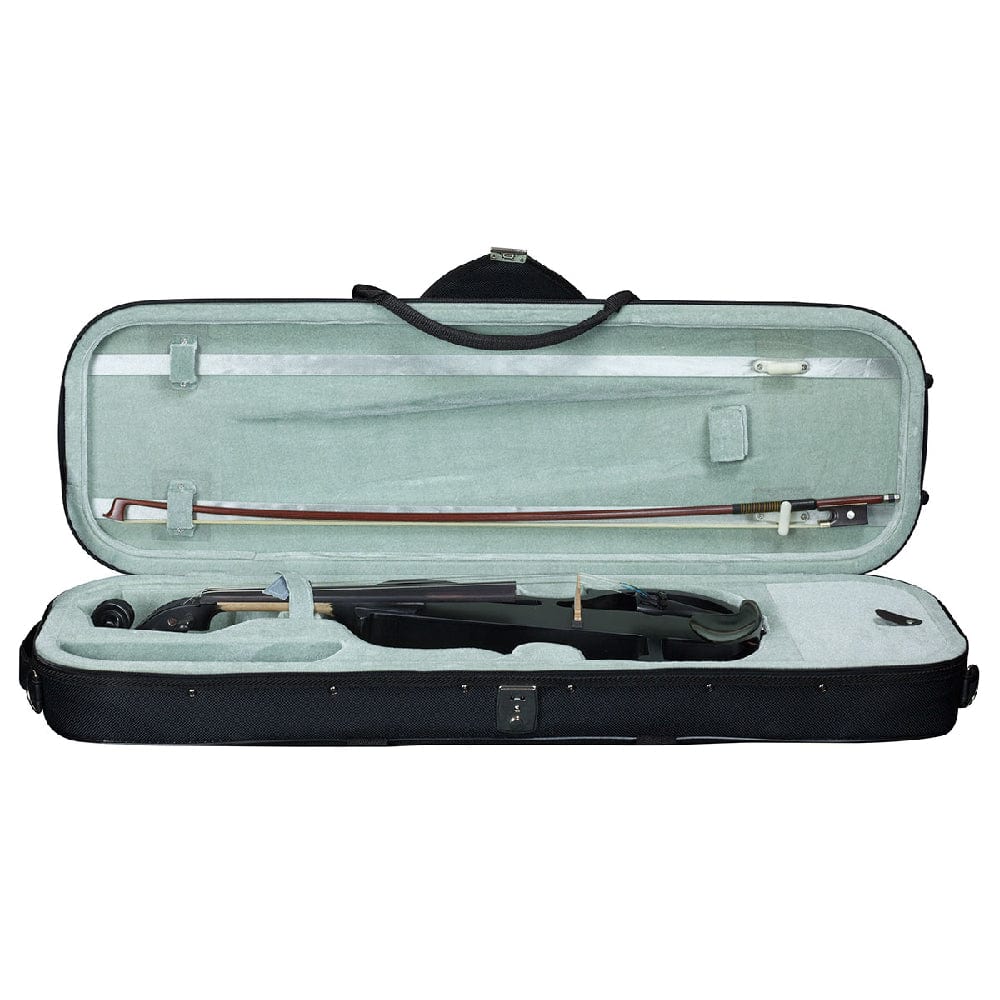 hidersine electric violins black hidersine hev1 4/4 electric violin outfit