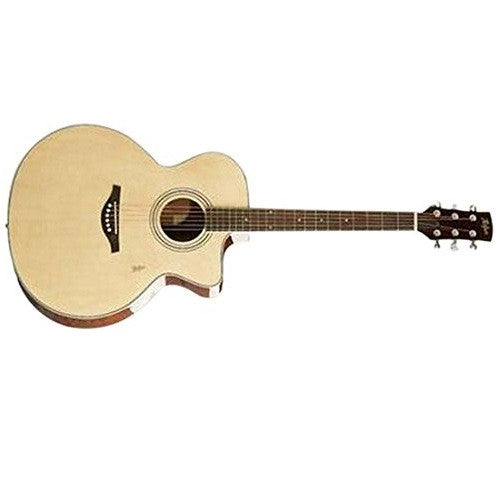 hofner electro acoustic guitars hofner ha-jc03 cutaway with electronics acoustic guitar