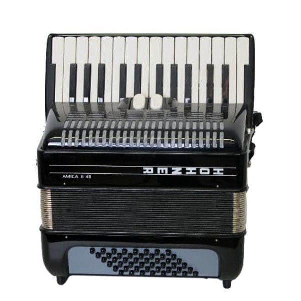 hohner accordions hohner accordion amica ii 48 keys a1952 - black