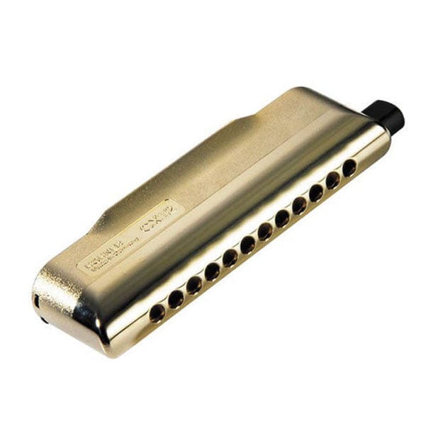 Hohner Harmonicas Hohner M754502 CX-12 Gold Chromatic Harmonica Key C