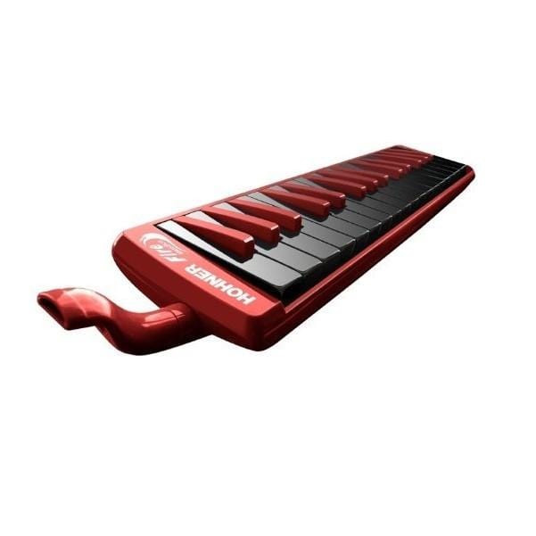 hohner melodicas hohner c943274 32 keys melodica fire red - black
