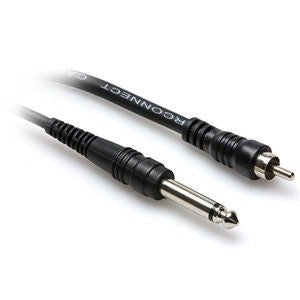 hosa cables and connectors hosa cpr110 1/4inch phone male to rca male connector