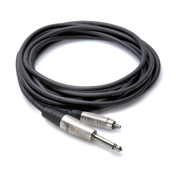 hosa cables and connectors hosa hpr 003 pro cable 1/4 ts rca 3ft