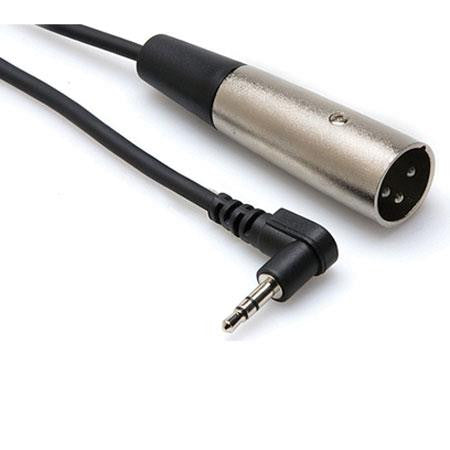 hosa cables and connectors hosa stereo 3.5mm mini angled male to xlr male cable