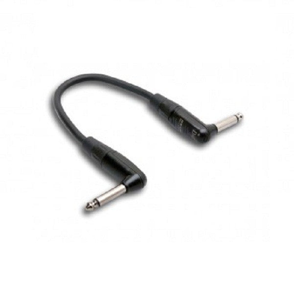hosa patch cables hosa hgtr-001rr rean right-angle pro guitar patch cable, 12 inch