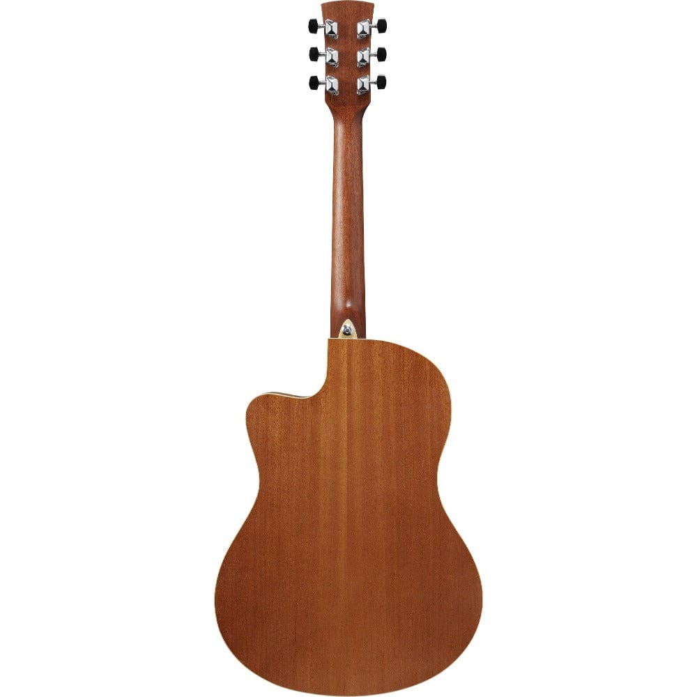 ibanez acoustic guitar bundles ibanez md39c cutaway acoustic guitar with gigbag, strap, picks, tuner, polishing cloth & ebook
