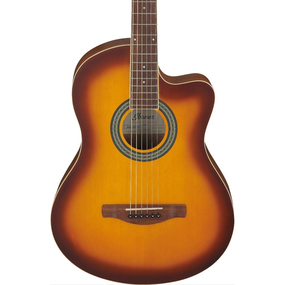 ibanez acoustic guitar bundles ibanez md39c cutaway acoustic guitar with gigbag, strap, picks, tuner, polishing cloth & ebook #color_open-pore-sunburst,type_bundle