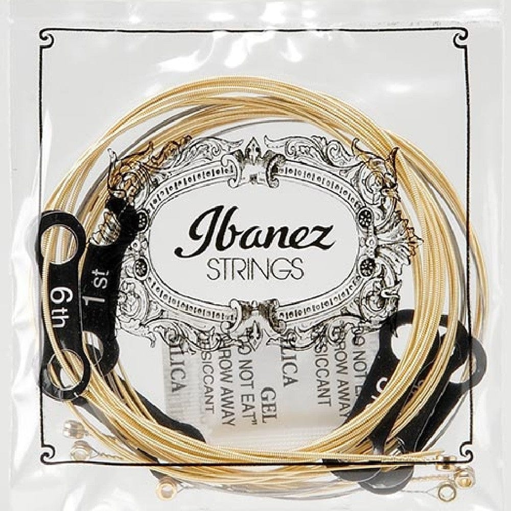 ibanez acoustic guitar strings ibanez iacs61c 80/20 bronze extra light acoustic guitar strings - .10 - .47 gauge