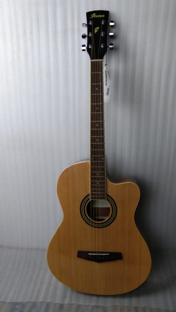 ibanez acoustic guitars 202101826932 ibanez md39c-nt 39 inch cutaway acoustic guitar - natural - open box b stock #barcode_202101826932