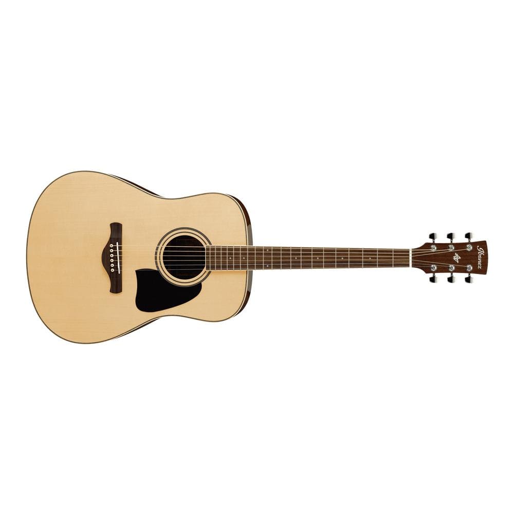 ibanez acoustic guitars ibanez aw100-nt dreadnought acoustic guitar - natural