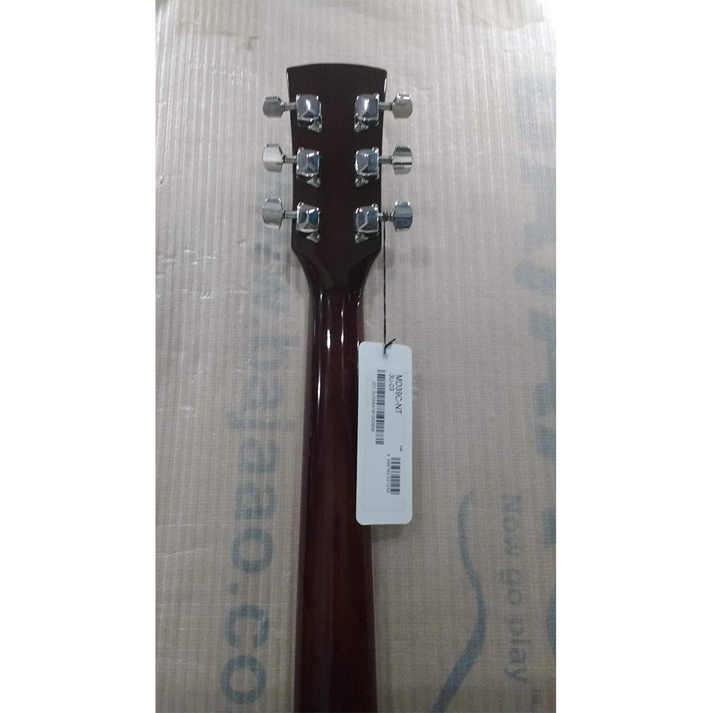 ibanez acoustic guitars ibanez md39c-nt 39 inch cutaway acoustic guitar - natural - open box b stock #barcode_202301881912