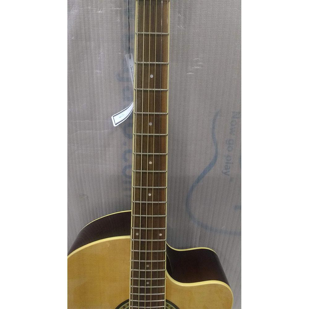 ibanez acoustic guitars ibanez md39c-nt 39 inch cutaway acoustic guitar - natural - open box b stock #barcode_202301881912