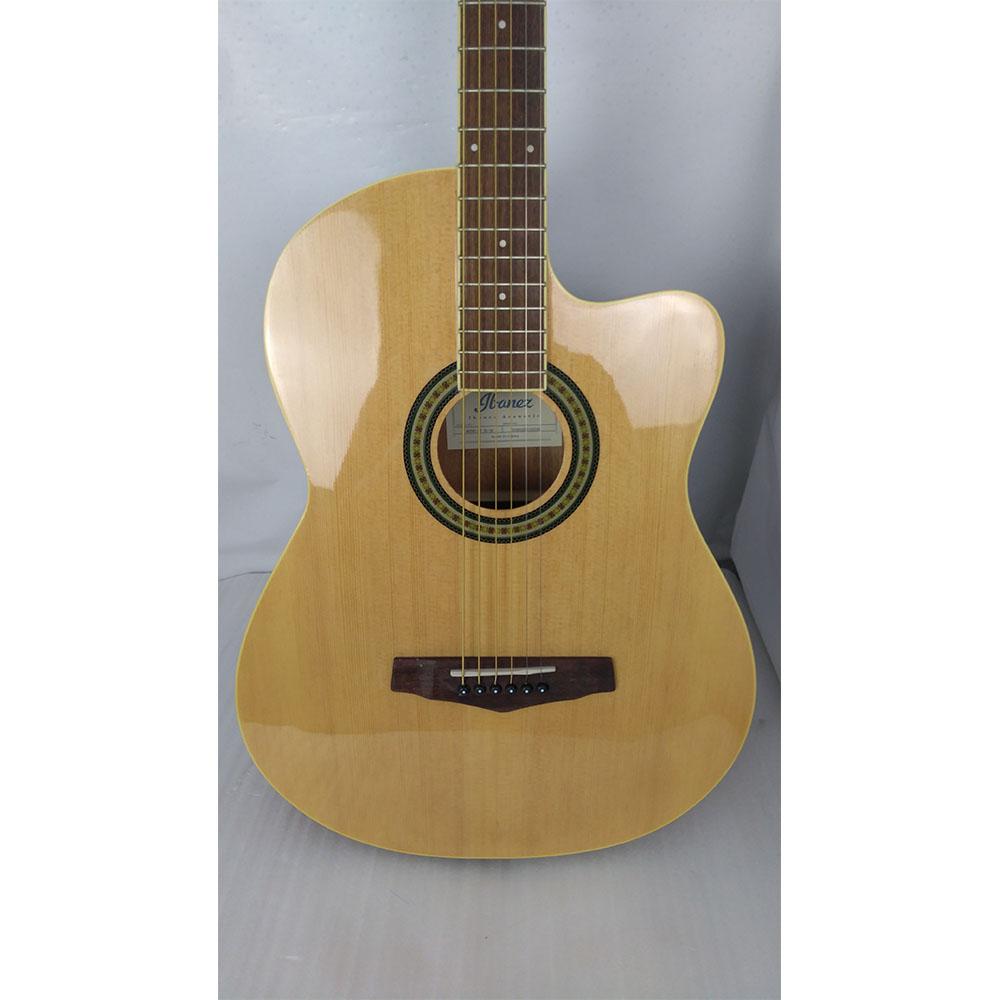 ibanez acoustic guitars ibanez md39c-nt 39 inch cutaway acoustic guitar - natural - open box b stock #barcode_202301881912