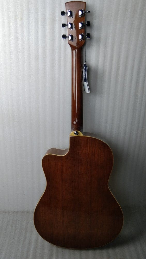 ibanez acoustic guitars ibanez md39c-nt 39 inch cutaway acoustic guitar - natural - open box b stock #barcode_202101826932