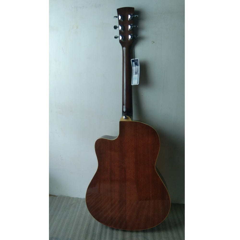 ibanez acoustic guitars ibanez md39c-nt 39 inch cutaway acoustic guitar - natural - open box b stock #barcode_202301996677