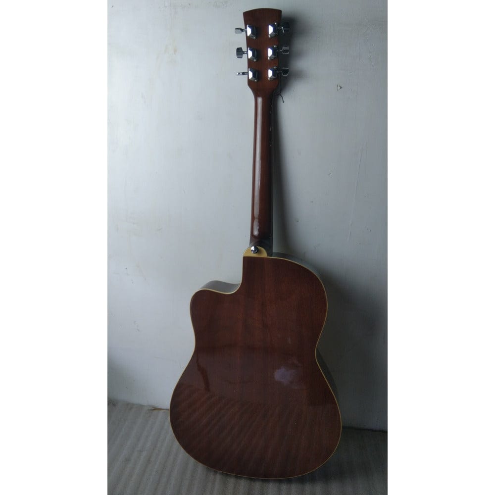 ibanez acoustic guitars ibanez md39c-nt 39 inch cutaway acoustic guitar - natural - open box b stock #barcode_202301996677