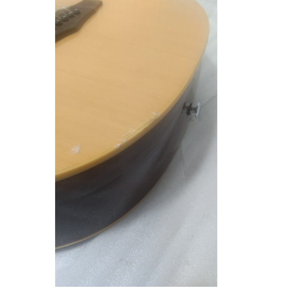 ibanez acoustic guitars ibanez md39c-nt 39 inch cutaway acoustic guitar - natural - open box b stock #barcode_202101582159