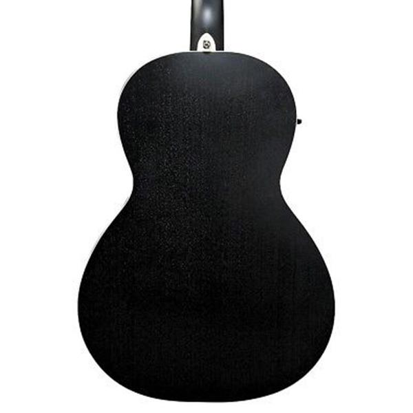 ibanez acoustic guitars ibanez pn14-wk parlor acoustic guitar - weathered black open pore