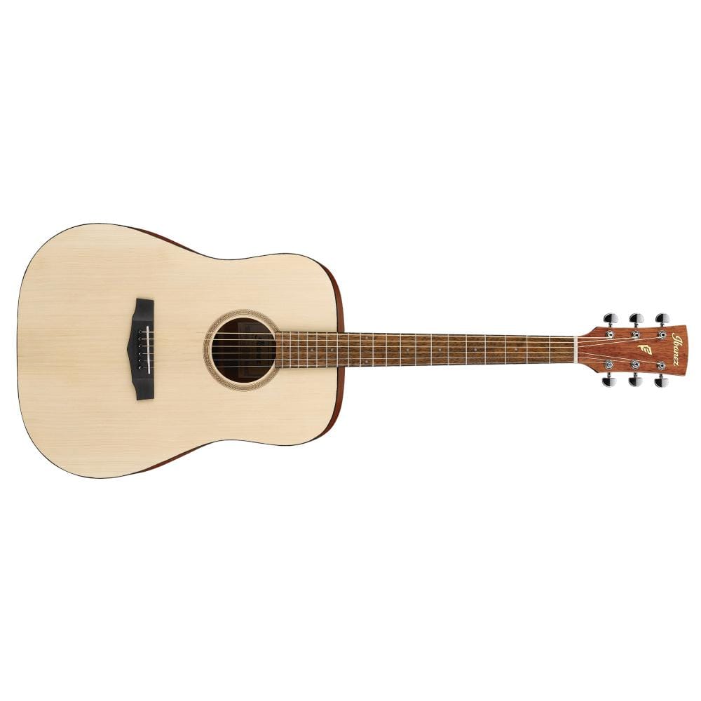ibanez acoustic guitars open pore natural ibanez pf10 performance series acoustic guitar - open pore natural
