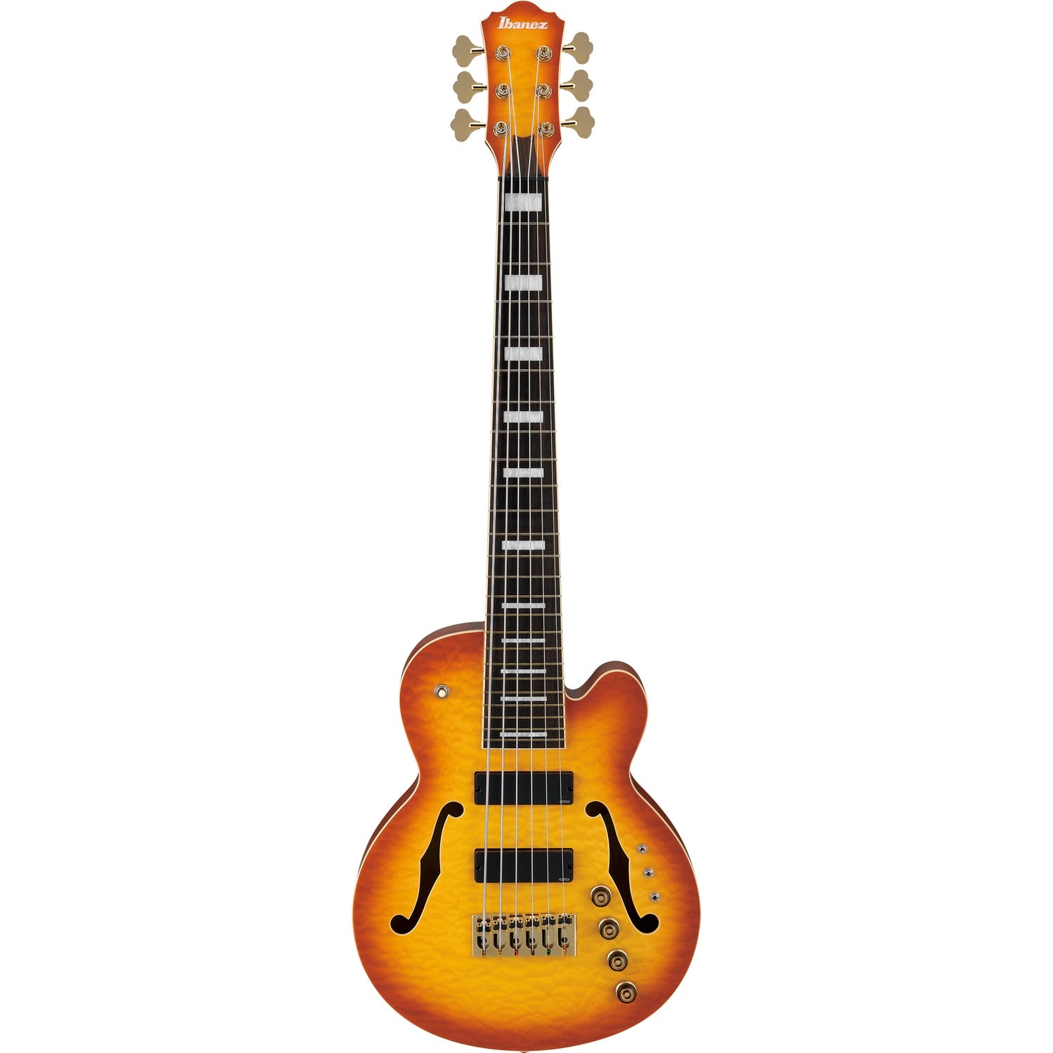 Ibanez Bass Guitars Autumn Leaf Burst Matte Ibanez TCB1006 Stephen Thundercat Bruner Signature 6 String Bass Guitar