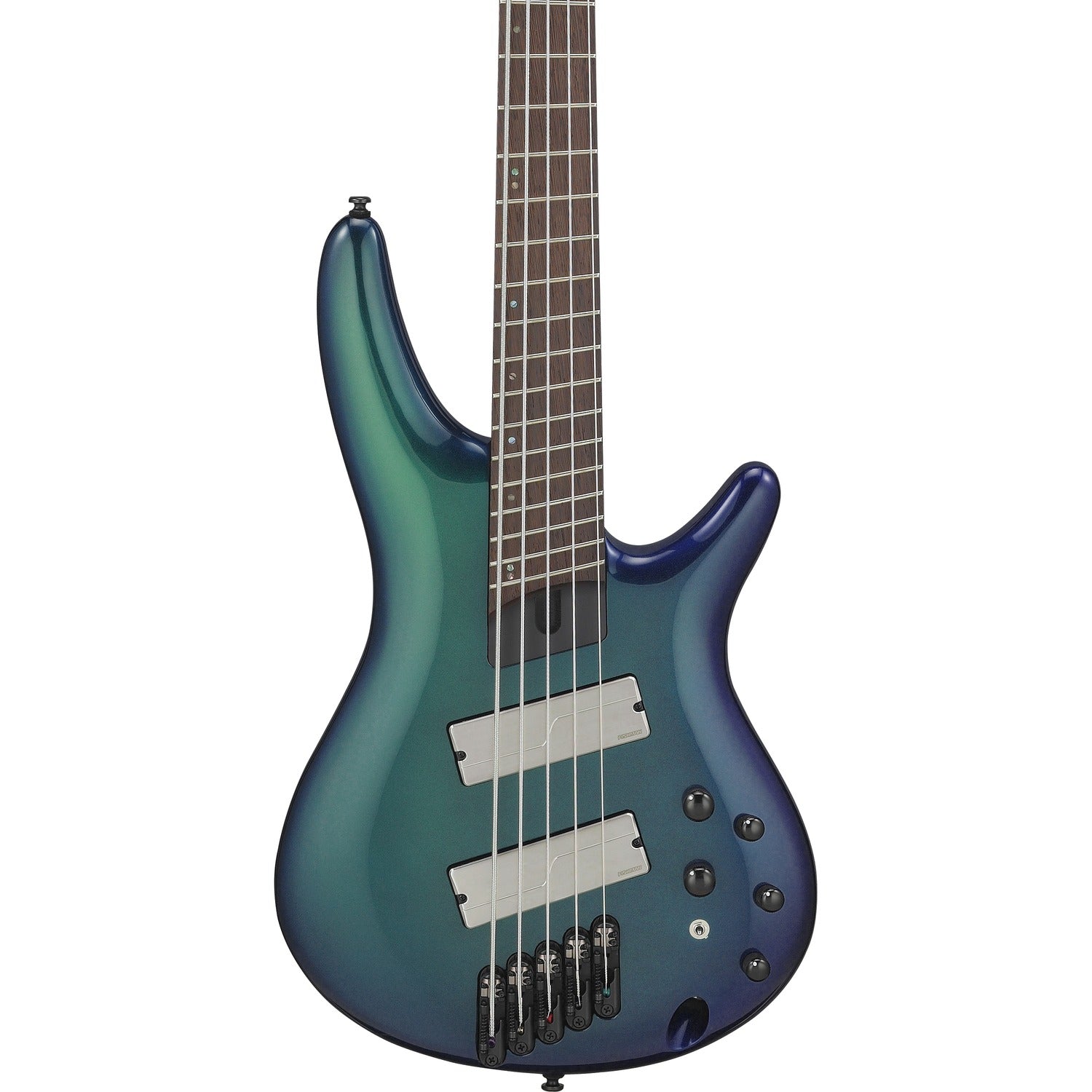 Ibanez Bass Guitars Blue Chameleon Ibanez SRMS725 5 String Electric Bass Guitar