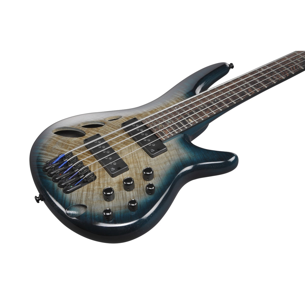 Ibanez Bass Guitars Cosmic Blue Starburst Low Gloss Ibanez SRD905 SR Series 5 String Bass Guitar