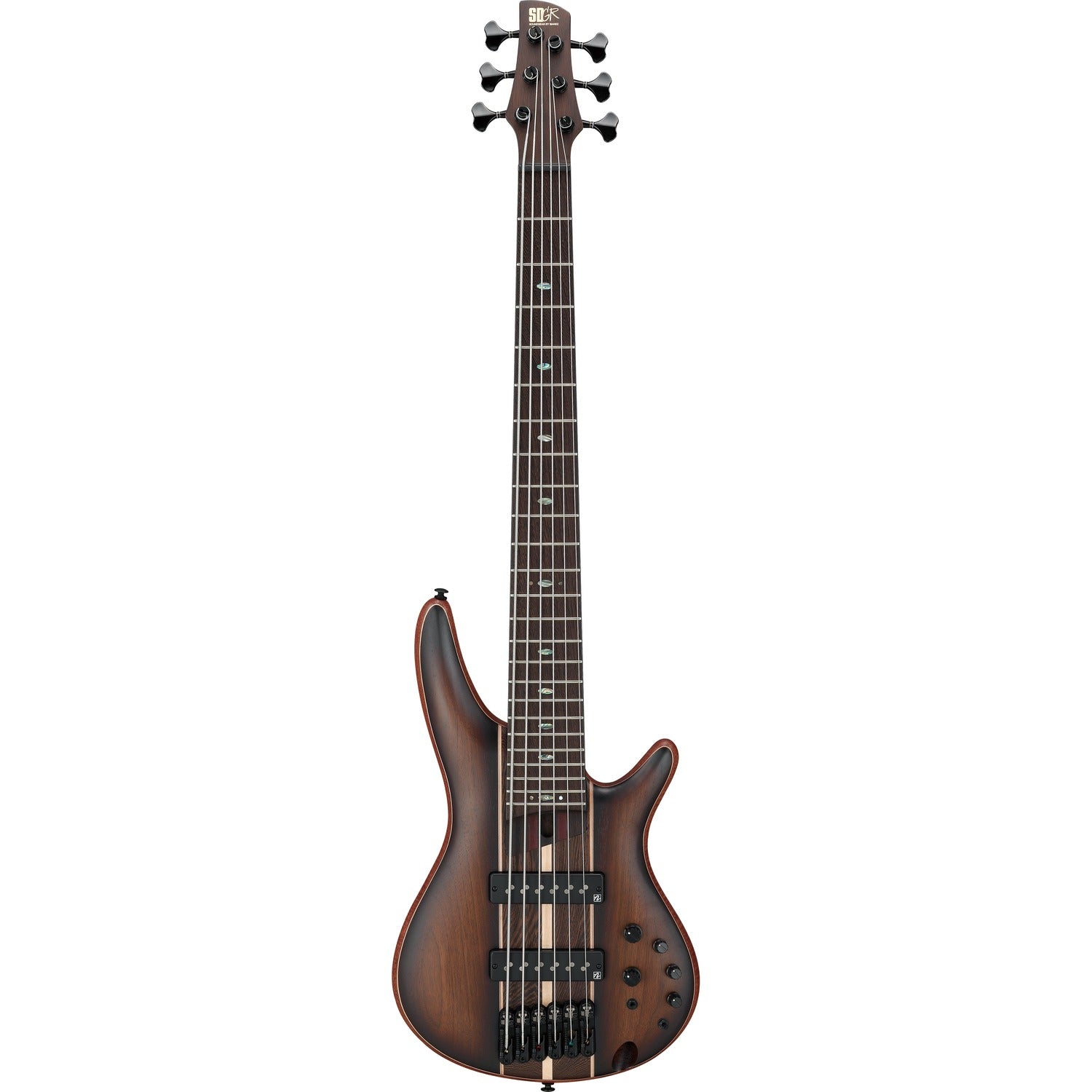 Ibanez Bass Guitars Dual Mocha Burst Flat Ibanez SR1356B 6 String Electric Bass Guitar with Gig bag