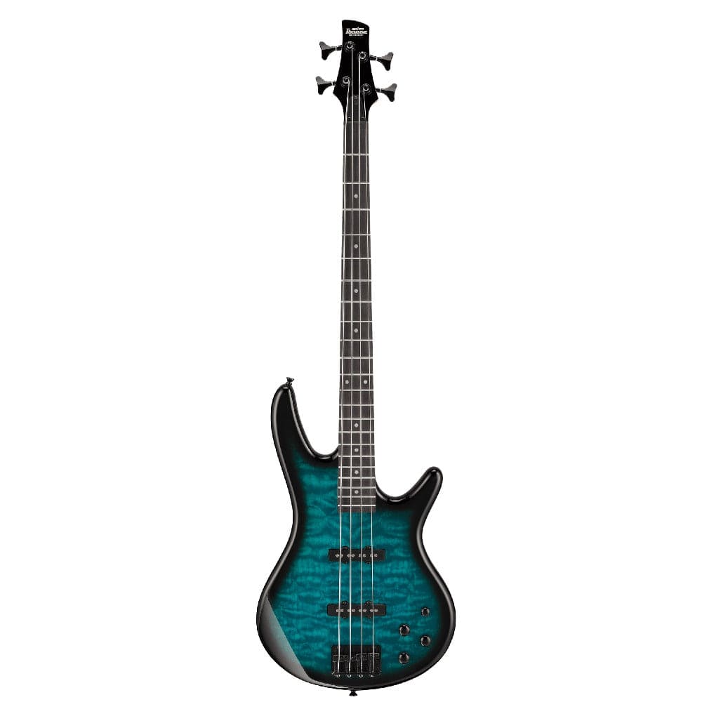 ibanez bass guitars ibanez gsr280qa sr series 4 string bass guitar #color_transparent-marine-sunburst
