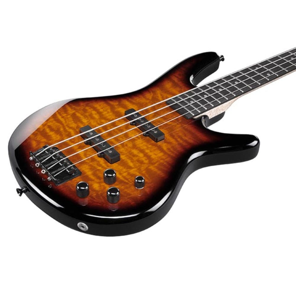 ibanez bass guitars ibanez gsr280qa sr series 4 string bass guitar #color_transparent-marine-sunburst