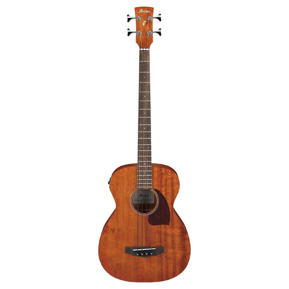 ibanez bass guitars ibanez pcbe12mh-opn 4 string acoustic bass guitar - open pore natural
