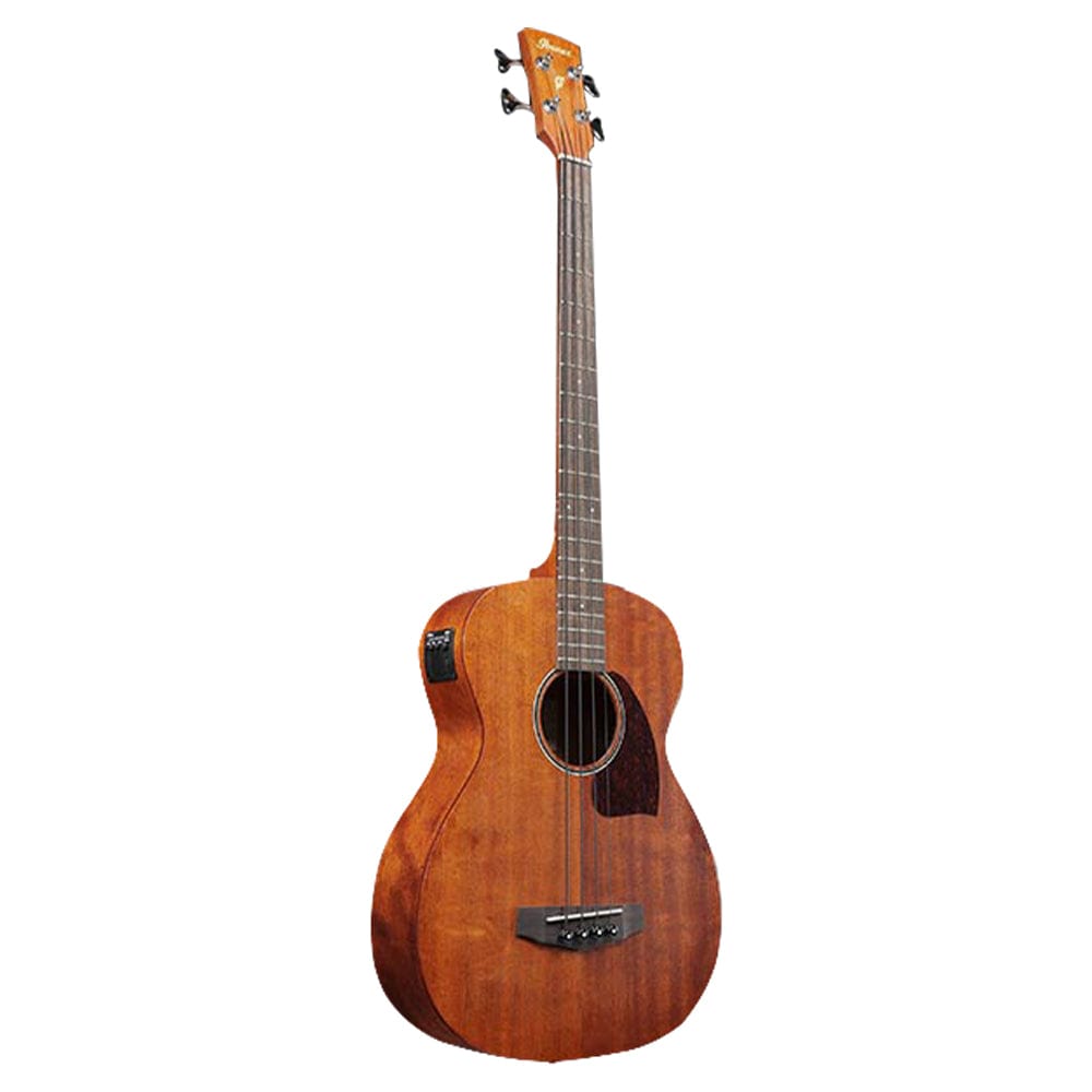 ibanez bass guitars ibanez pcbe12mh-opn 4 string acoustic bass guitar - open pore natural