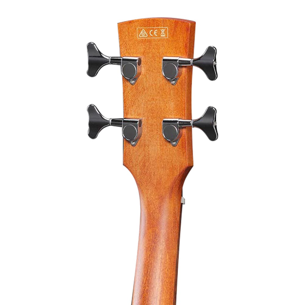 ibanez bass guitars ibanez pcbe12mh-opn 4 string acoustic bass guitar - open pore natural